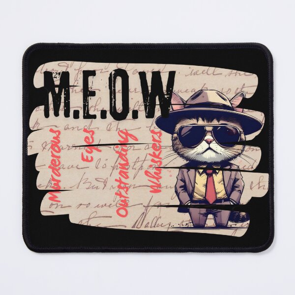 Item preview, M.E.O.W – Mafia Cat Gang Design designed and sold by Closeddog.