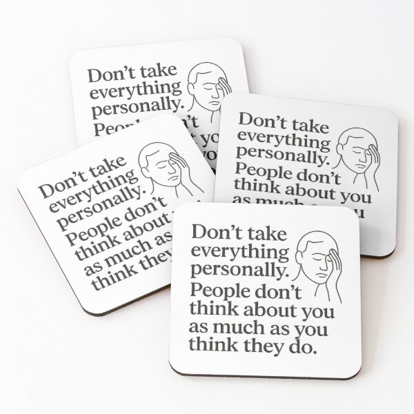 Item preview, Don’t Take It Personally – Realistic Life Quote Design designed and sold by MSTextVibe.