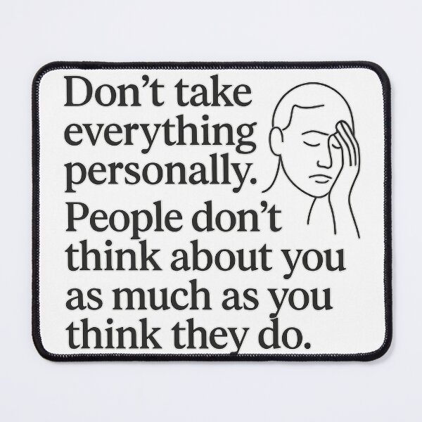 Item preview, Don’t Take It Personally – Realistic Life Quote Design designed and sold by MSTextVibe.