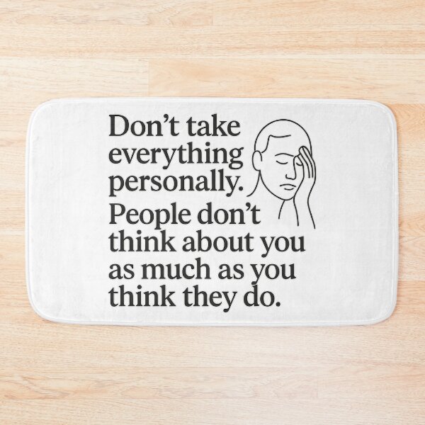 Item preview, Don’t Take It Personally – Realistic Life Quote Design designed and sold by MSTextVibe.
