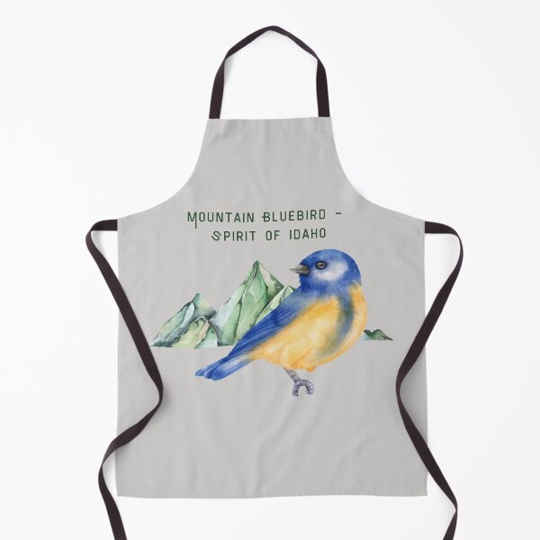 Item preview, Mountain Bluebird with Watercolor Peaks designed and sold by ToscaniArt.