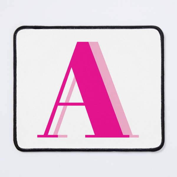Item preview, Letter A in Pink – Cute Alphabet Initial Monogram Design designed and sold by Monika Howarth.