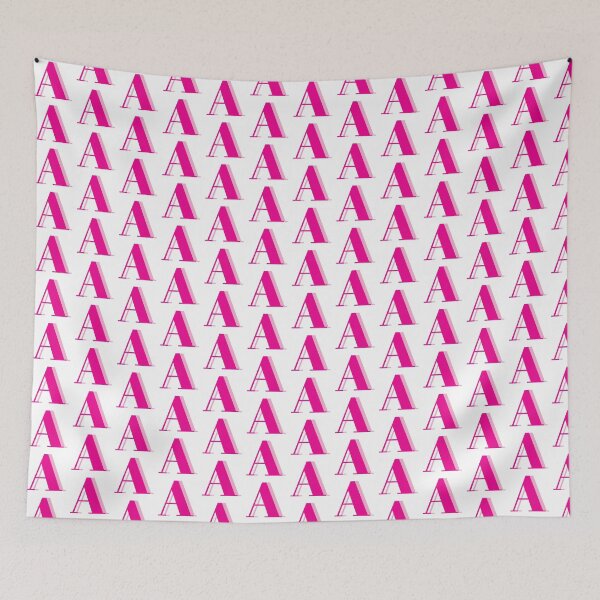 Artikelvorschau, Buchstabe A in Pink – Niedliches Alphabet-Monogramm-Design entworfen und verkauft von Monika Howarth.