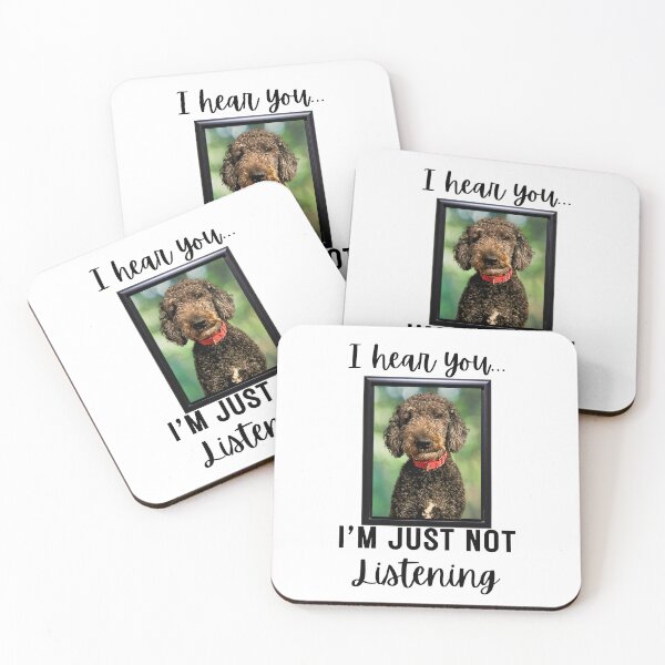 Item preview, Stubborn Black Goldendoodle Not Listening designed and sold by Fredster1966.