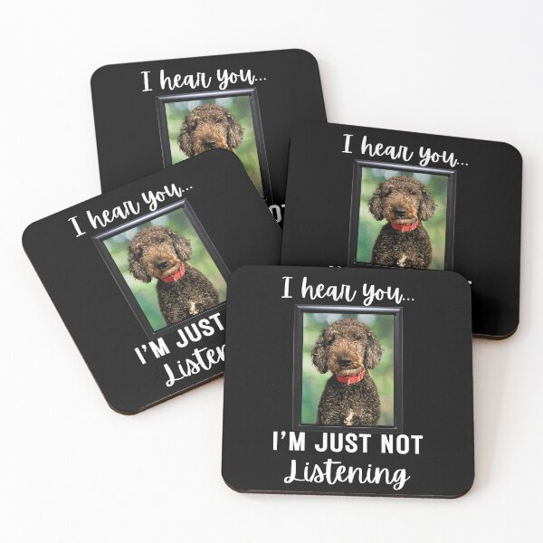 Item preview, Stubborn Black Goldendoodle Not Listening designed and sold by Fredster1966.