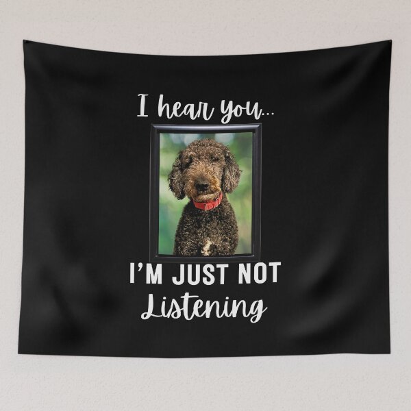 Item preview, Stubborn Black Goldendoodle Not Listening designed and sold by Fredster1966.