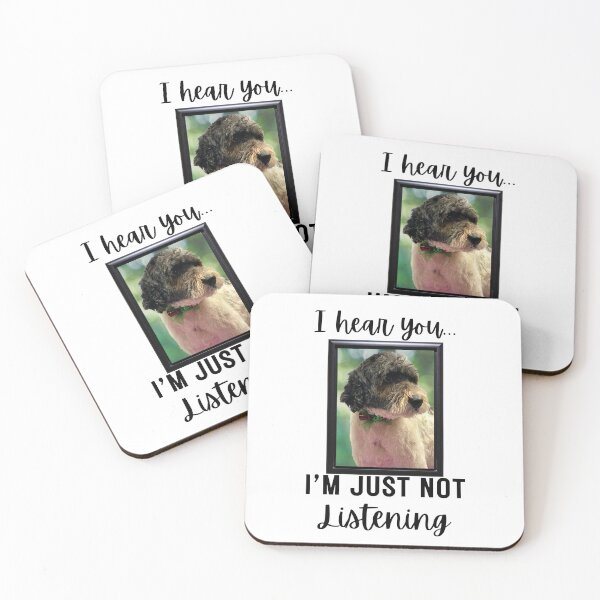 Item preview, Stubborn Parti Goldendoodle Not Listening designed and sold by Fredster1966.