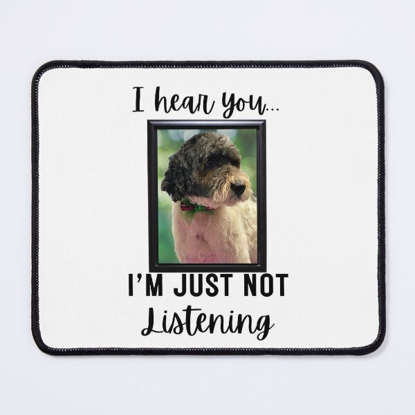 Item preview, Stubborn Parti Goldendoodle Not Listening designed and sold by Fredster1966.