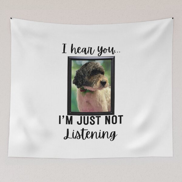 Item preview, Stubborn Parti Goldendoodle Not Listening designed and sold by Fredster1966.