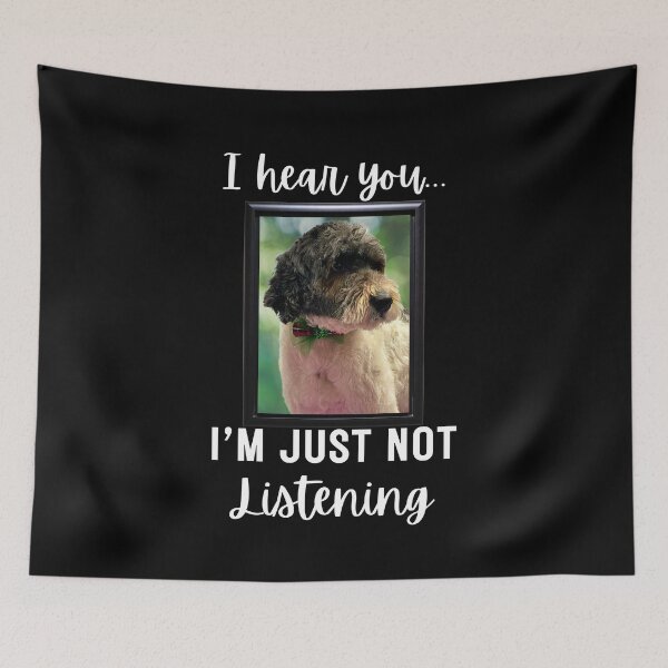 Item preview, Stubborn Parti Goldendoodle Not Listening designed and sold by Fredster1966.