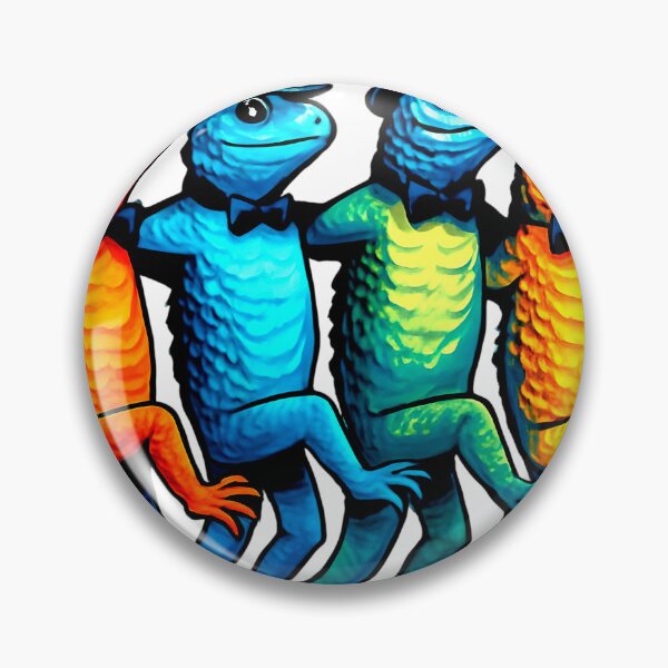 Item preview, Animales divertidos, lagartos danzantes coloridos, reptiles, vodevil, coro designed and sold by BigMRanch.