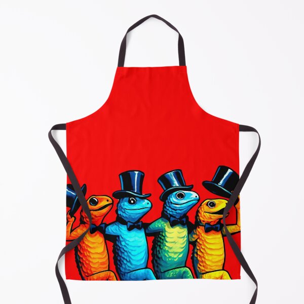 Item preview, Funny animals colorful dancing lizards reptiles vaudeville chorus line designed and sold by BigMRanch.