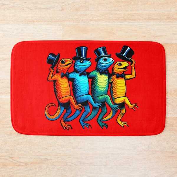 Item preview, Animales divertidos, lagartos danzantes coloridos, reptiles, vodevil, coro designed and sold by BigMRanch.