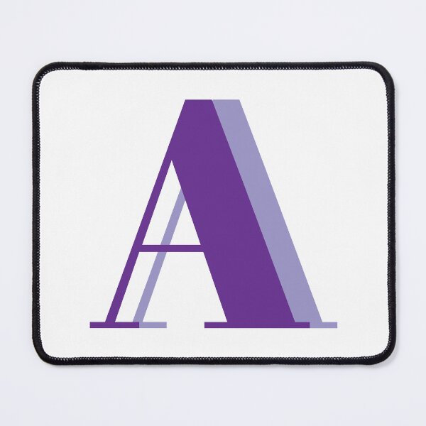 Item preview, Letter A in Purple – Cute Alphabet Initial Monogram Design designed and sold by Monika Howarth.