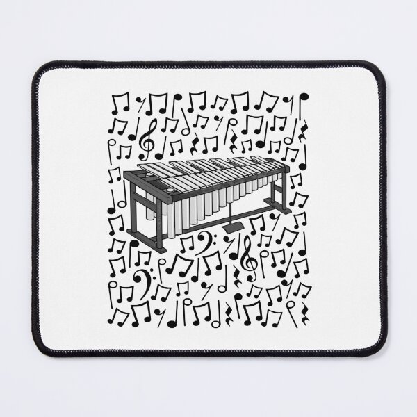 Item preview, Vibraphone Musical Notes Percussionist Percussion Teacher Musician designed and sold by doodlerob.