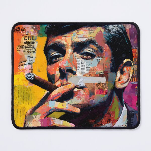 Item preview, Own the Moment - Bold Cigar Statement in a Collage of Color and Confidence designed and sold by OlfactoART Studio.