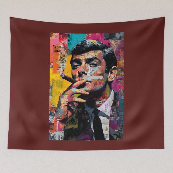 Item preview, Own the Moment - Bold Cigar Statement in a Collage of Color and Confidence designed and sold by OlfactoART Studio.