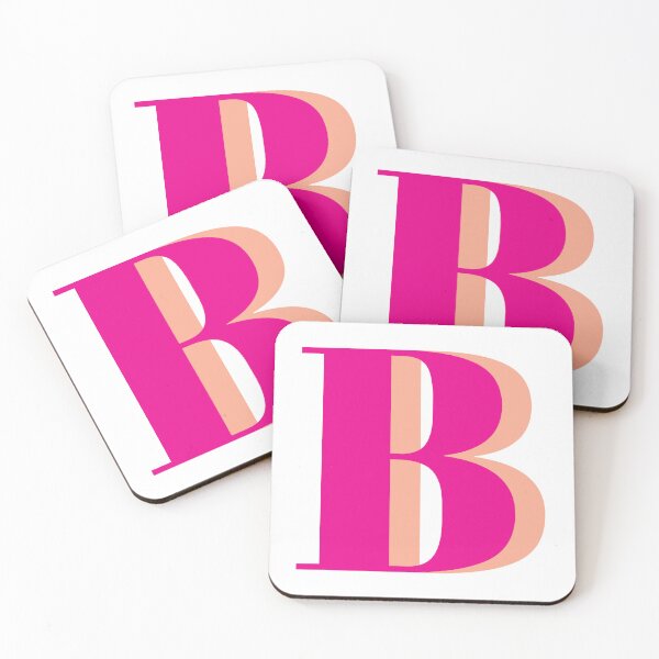 Item preview, Letter B in Pink – Cute Alphabet Initial Monogram Design designed and sold by Monika Howarth.
