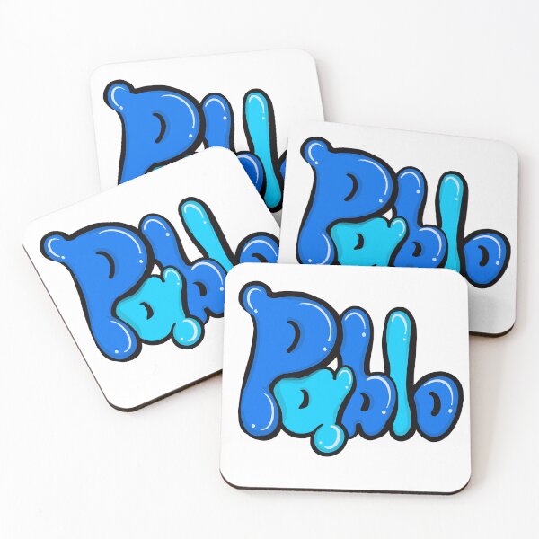 Item preview, Pablo Top 100 popular boys and men name Blue graffiti bubble letters Personalized Custom Name gift ideas for Pablo designed and sold by Artonmytee.