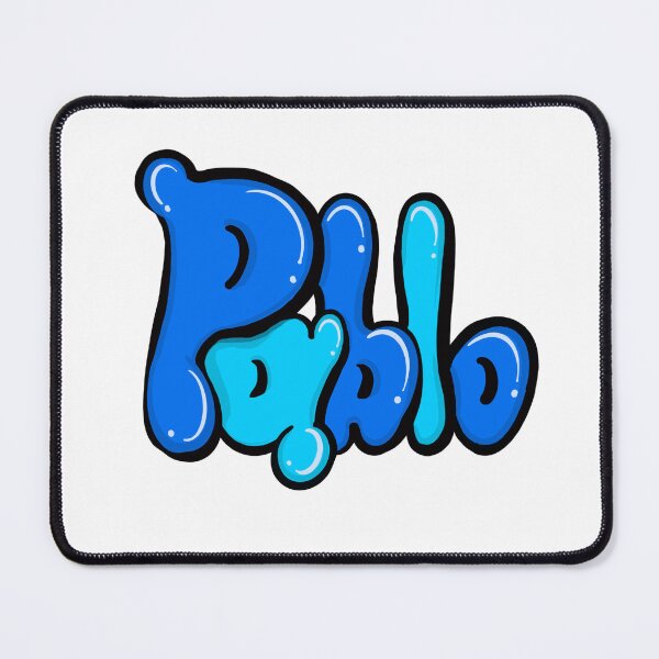 Item preview, Pablo Top 100 popular boys and men name Blue graffiti bubble letters Personalized Custom Name gift ideas for Pablo designed and sold by Artonmytee.