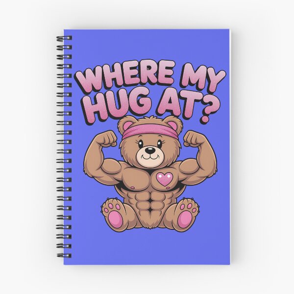Item preview, Where My Hug At? – Buff Teddy Bear (Ravi the Ripped) designed and sold by LunaSpellStudio.