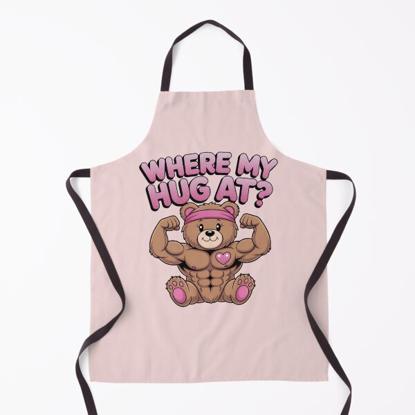 Item preview, Where My Hug At? – Buff Teddy Bear (Ravi the Ripped) designed and sold by LunaSpellStudio.