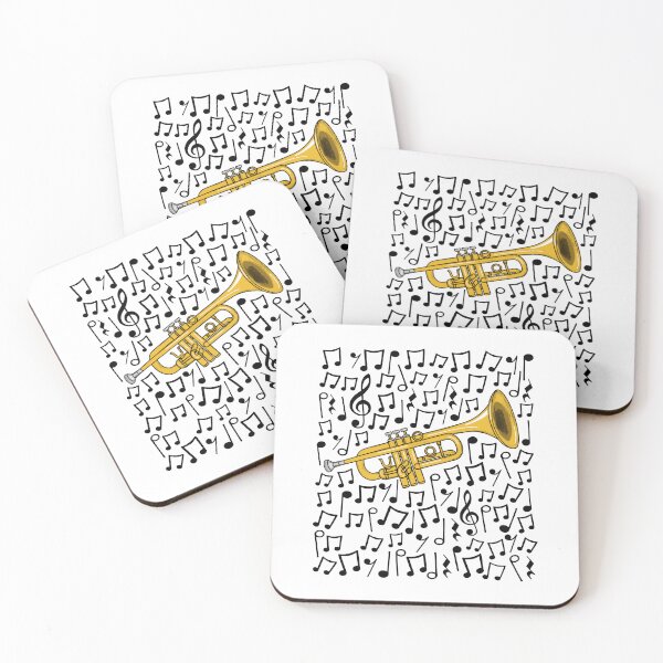 Item preview, Trumpet Musical Notes Trumpeter Brass Teacher Musician designed and sold by doodlerob.