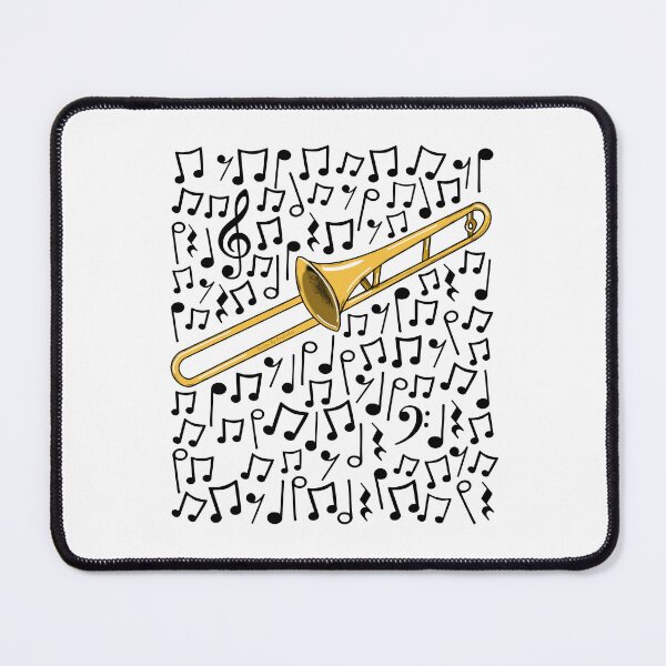 Item preview, Trombone Musical Notes Trombonist Brass Teacher Musician designed and sold by doodlerob.