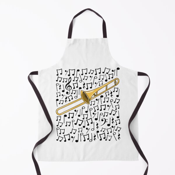 Item preview, Trombone Musical Notes Trombonist Brass Teacher Musician designed and sold by doodlerob.