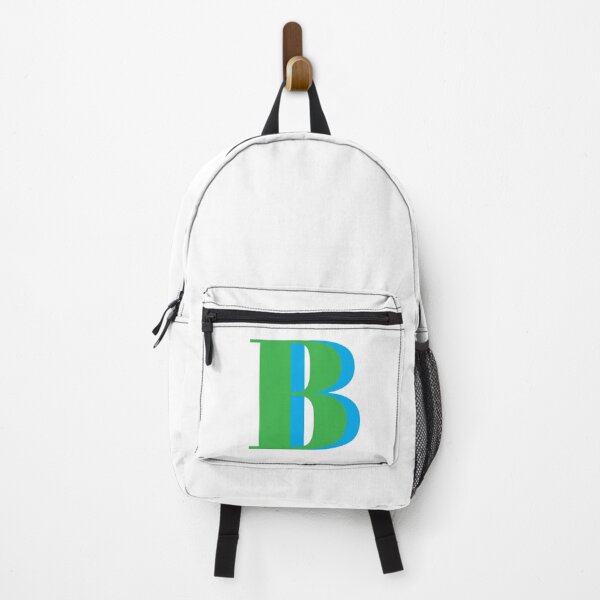 Item preview, Letter B in Green and Blue – Cute Alphabet Initial Monogram Design designed and sold by Monika Howarth.
