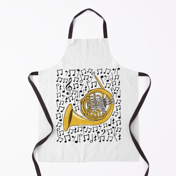 Item preview, French Horn Musical Notes Hornist Brass Teacher Musician designed and sold by doodlerob.