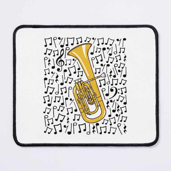 Item preview, Tenor Horn Musical Notes Hornist Brass Teacher Musician designed and sold by doodlerob.