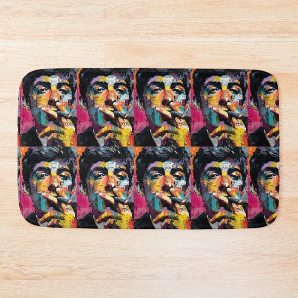 Item preview, Command the Canvas - Cigar Style Meets Urban Collage in Vivid Abstraction designed and sold by OlfactoART Studio.