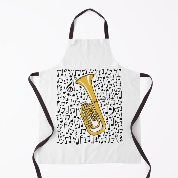 Item preview, Tenor Horn Musical Notes Hornist Brass Teacher Musician designed and sold by doodlerob.