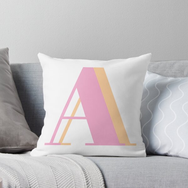 Item preview, Letter A in pastel Pink – Cute Alphabet Initial Monogram Design designed and sold by Monika Howarth.