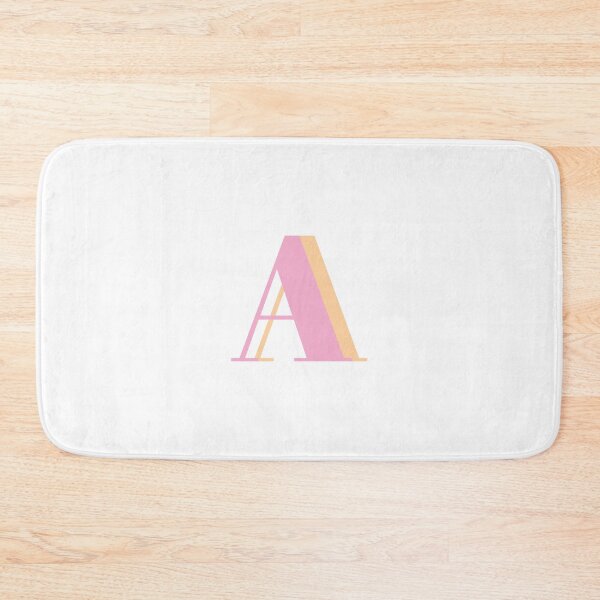 Item preview, Letter A in pastel Pink – Cute Alphabet Initial Monogram Design designed and sold by Monika Howarth.