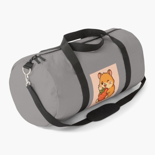 Item preview, Kawaii Hamster with Strawberry – Cute Animal Illustration designed and sold by SHINEMUZ.