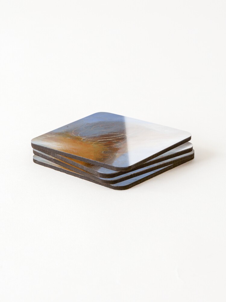 Thumbnail 4 of 5, Coasters (Set of 4), Spring Loaded: Radiant Rings designed and sold by EdiesArts.