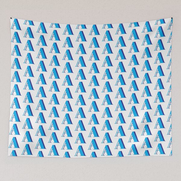 Item preview, Letter A in Blue – Cute Alphabet Initial Monogram Design designed and sold by Monika Howarth.