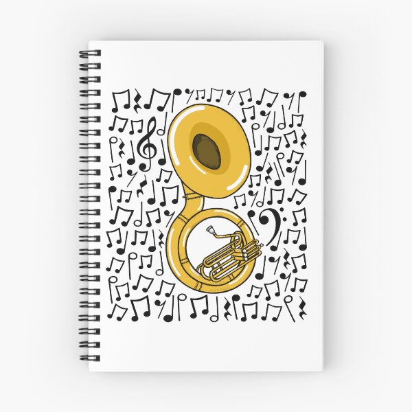 Item preview, Sousaphone Musical Notes Sousaphonist Brass Teacher Musician designed and sold by doodlerob.