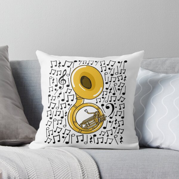Item preview, Sousaphone Musical Notes Sousaphonist Brass Teacher Musician designed and sold by doodlerob.