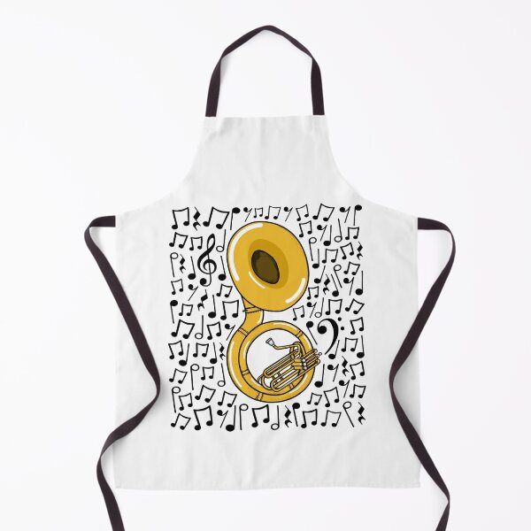 Item preview, Sousaphone Musical Notes Sousaphonist Brass Teacher Musician designed and sold by doodlerob.