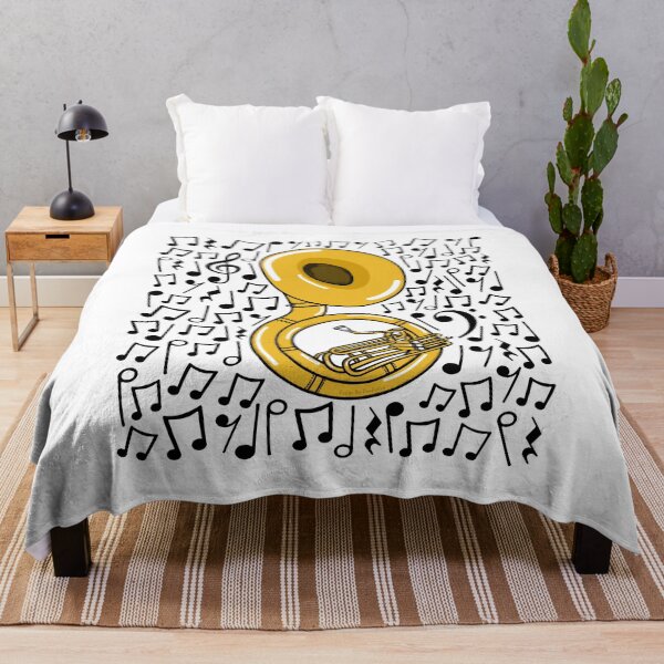 Item preview, Sousaphone Musical Notes Sousaphonist Brass Teacher Musician designed and sold by doodlerob.
