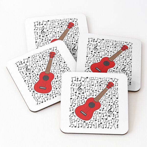 Item preview, Ukulele Musical Notes Ukulelist Music Teacher Musician designed and sold by doodlerob.