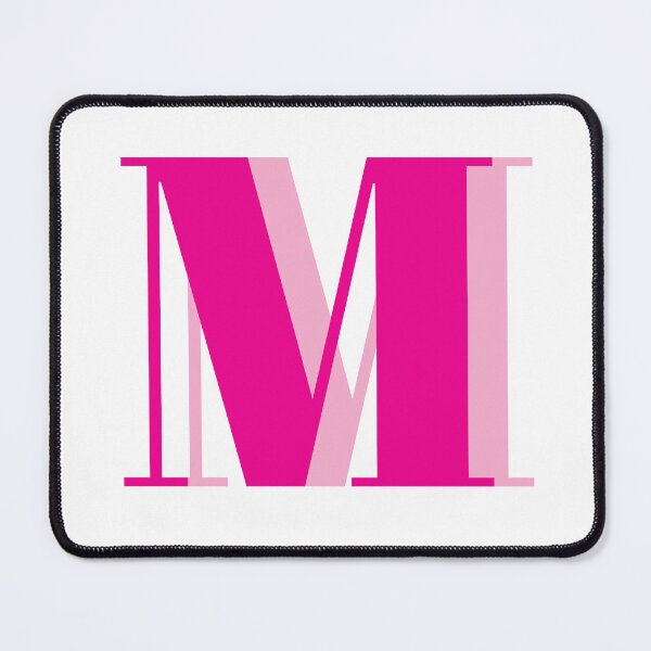 Item preview, Letter M in Pink – Cute Alphabet Initial Monogram Design designed and sold by Monika Howarth.