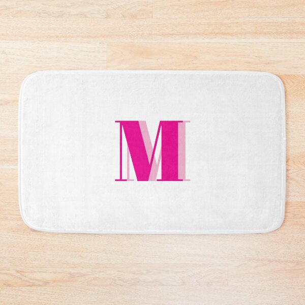 Item preview, Letter M in Pink – Cute Alphabet Initial Monogram Design designed and sold by Monika Howarth.