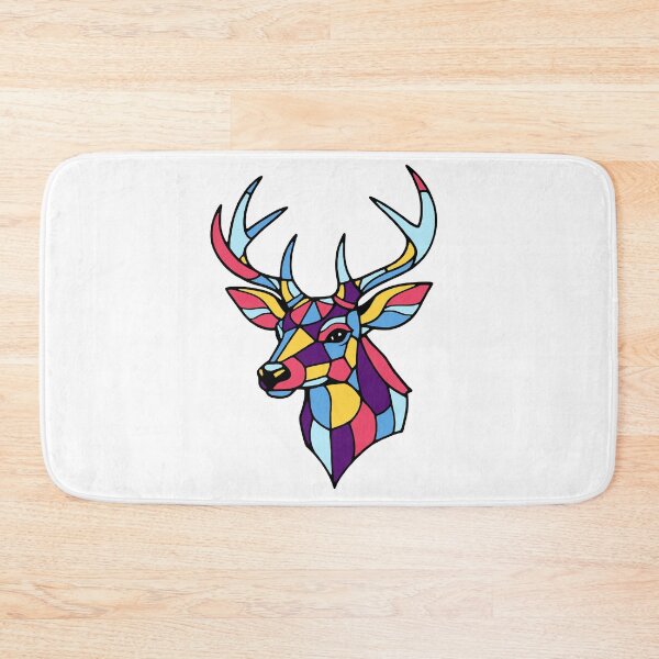 Item preview, Stained glass deer designed and sold by SpectrumShine.