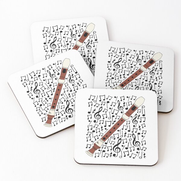 Item preview, Recorder Player Musical Notes Music Teacher Woodwind Musician designed and sold by doodlerob.