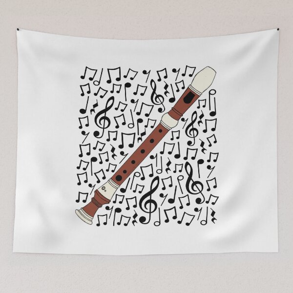 Item preview, Recorder Player Musical Notes Music Teacher Woodwind Musician designed and sold by doodlerob.