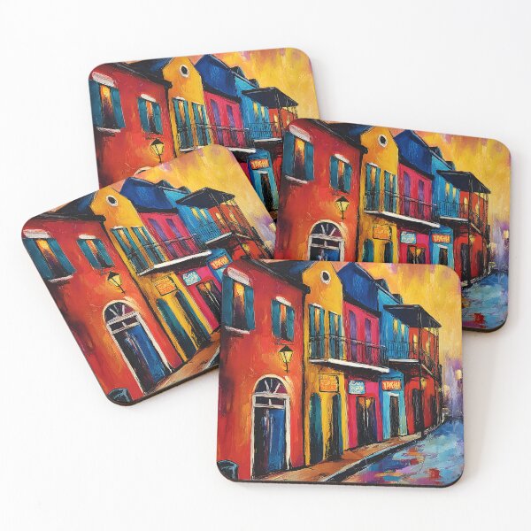 Item preview, Experience the Radiant Pulse of New Orleans Streets with Bold Colors and Dynamic Light designed and sold by OlfactoART Studio.